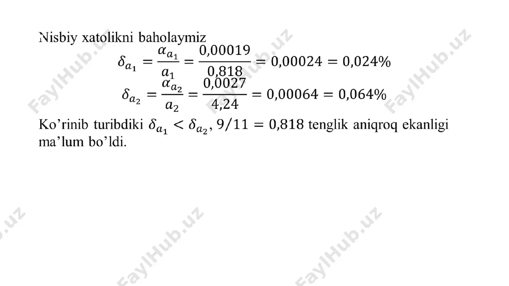 xatoliklar nazariyasi. funksiya xatoligi. - Page 3