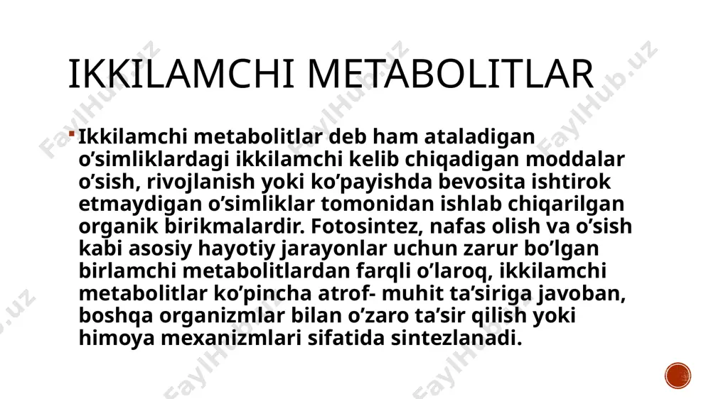 kelib chiqishi ikkilamchi bo’lgan moddalar - Page 3