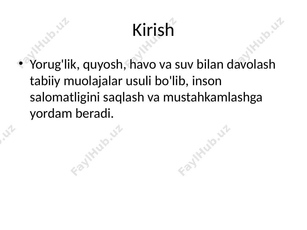 yorug'lik bilan davolash, quyosh, havo, suv bilan davolash - Page 2