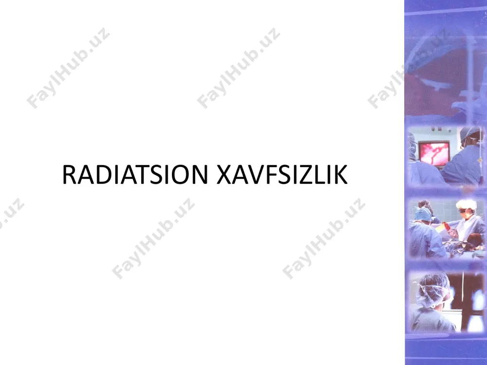 y tavsiflash ishlab chiqilishi amalga oshirilgan. bu yo‘nalishda f.dessauer, l.grey, n.v.timofeev-resovskiy, a.m.kuzin, d.e.li, b.n.tarusov, n.m.emanuelb, k.simmer, g.a.nadson, g.s.filippov, g.myoller, l.stadler kabi olimlar tadqiqot olib borishgan. iii bosqich (1945-yildan 1986-yilgacha) ya’ni, 1945-yilda «xirosima-nagasaki» fojiasidan keyingi davr, bu davr radiatsion nurlanishning biologik ta’sir mexanizmlarini aniqlash va unga qarshi kurash vositalarini ishlab chiqish davri hisoblanadi. bu bosqichda radiatsion nurlanishning barcha tuzilish darajalaridagi biologik tizimlarga ta’sir mexanizmlari o‘rganilgan, radiatsion nurlanishga qarshi usullar ishlab chiqilgan, tibbiyot amaliyotida radiatsion diagnostika va radiatsion terapiya usullari joriy qilingan. iv bosqich - radiatsion nurlanishning ta’sirini o‘rganish yo‘nalishidagi zamonaviy davr (1986-yilda ukrainada «chernobil» fojiasi yuz berganidan keyingi davr). 1986-yilda chernobil aes halokatidan keyin, radiatsion nurlanishning biologik obyektlarga ta’sir mexanizmlarini sifat va miqdoriy jihatdan tavsiflash, radiatsion manbalardan foydalanish bo‘yicha qat’iy qoida va tartiblaming ishlab chiqilishi bo‘yicha tadqiqotlarning yangi davri boshlangan. shuningdek, radiobiologiya fan sohasining rivojlanishida kimyoviy element atomi yadrosining tuzilishini o‘rganish bo‘yicha qo‘lga kiritilgan yutuqlar muhim ahamiyatga ega hisoblanadi. xix asr …