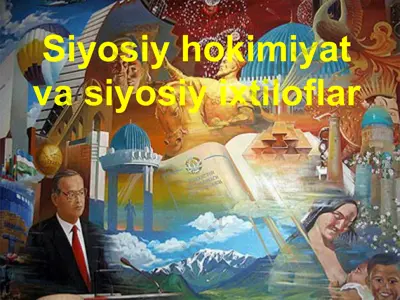 siyosiy hokimiyat va siyosiy ixtiloflar — PPTX