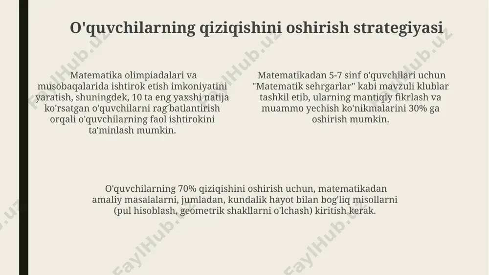 matematika fanini qiziqarli qilish bo'yicha tadbirlar - Page 4