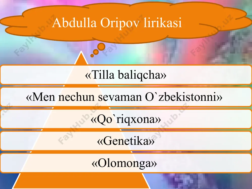 abdulla oripov she'rlarida so'zlashuv uslubining qo'llanilishi - Page 5