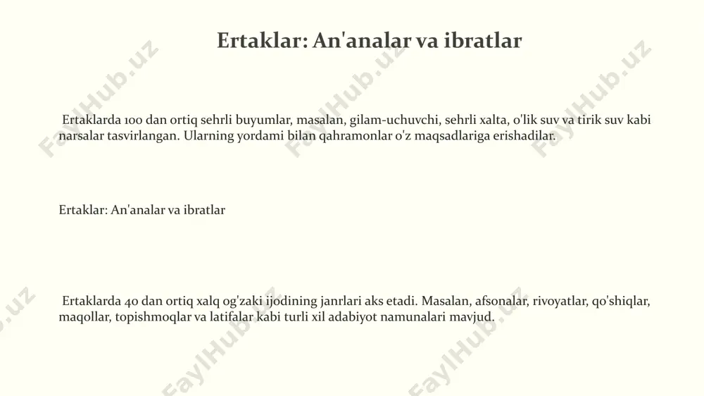 o'zbek xalq og'zaki ijodi va matallar - Page 3