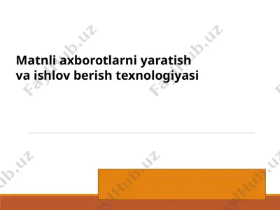 ms word dasturi — PPTX