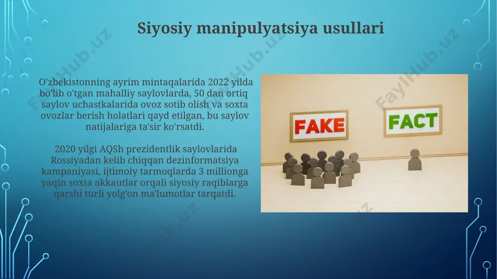 jamiyatning siyosiy qutblanishi va yolgʻon axborotlarning koʻpayish sabablari - Page 3