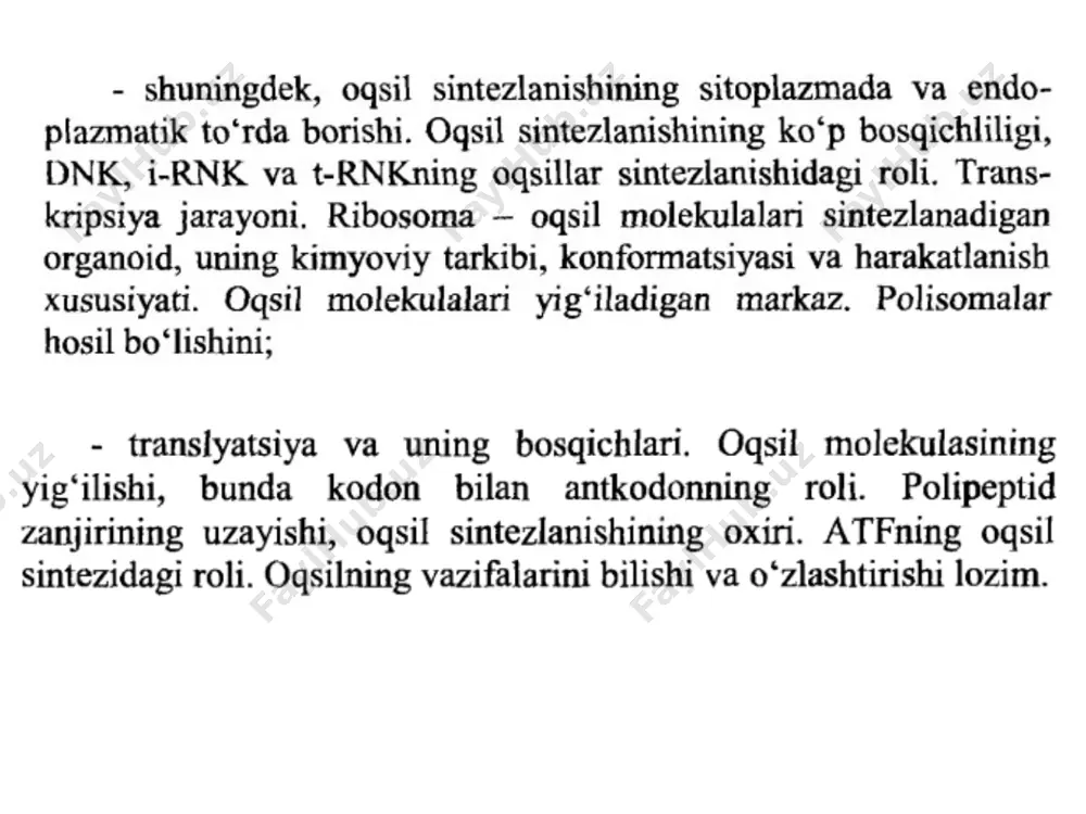 biopolimerlar bo‘yicha masala va mashqlar yechish - Page 5