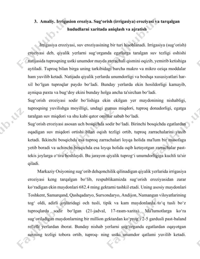 irrigasiya eroziyasi — DOCX