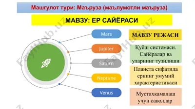 er sayyorasi — PPTX