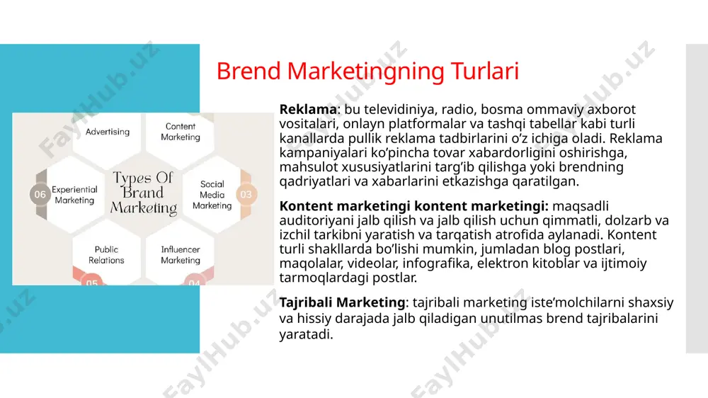 te’molchilar bilan ishonchni mustahkamlash va saqlash juda muhimdir. brendlar tobora aqlli iste’molchilarning ishonchini qozonish uchun marketing harakatlarida haqiqiylik, shaffoflik va ishonchni etkazish muammosiga duch kelishmoqda. 4. reklamani blokirovka qilish va reklamadan qochish: reklamani blokirovka qilish dasturining ko’tarilishi va reklamadan qochish xatti-harakatlari an’anaviy reklama kanallariga tayanadigan brendlar uchun katta qiyinchilik tug’diradi. brendlar o’z xabarlarini iste’molchilarni to’xtatmasdan yoki bezovta qilmasdan etkazib berishning ijodiy usullarini topishlari kerak. 5. ma’lumotlar maxfiyligi va tartibga solish: ma’lumotlar maxfiyligi va qoidalari haqida xavotirlar kuchayib, brendlar iste’molchilar ma’lumotlarini qanday to’plash, ishlatish va himoya qilish bo’yicha tekshiruvlarni kuchaytirishi va iste’molchilarning maxfiylik imtiyozlarini hurmat qilish va ishonchni saqlab qolishi, ushbu tartibga soluvchi landshaftlarni boshqarishi kerak. 6. raqobat muhiti: deyarli har bir sohada raqobat shiddatli bo’lib, brendlar uchun o’zlarini farqlash va ajralib turishni qiyinlashtiradi. brendlar doimiy ravishda yangilik qilishlari, moslashishlari va raqobatchilarga qarshi o’zlarini samarali joylashtirishning noyob usullarini topishlari kerak. xulosa bugungi raqobatbardosh bozorda kuchli brend mavjudligini rivojlantirish va qo’llab-quvvatlash tovar …