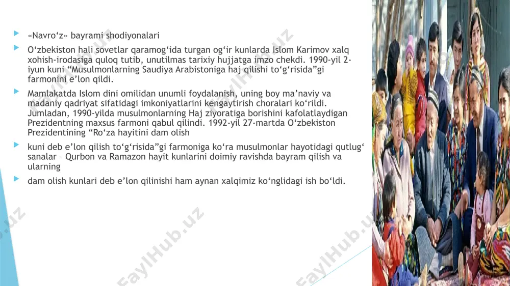 o`zbekistonning eng yangi tarixi fanidan taqdimot - Page 5