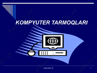 kompyuter tarmoqlari — PPT