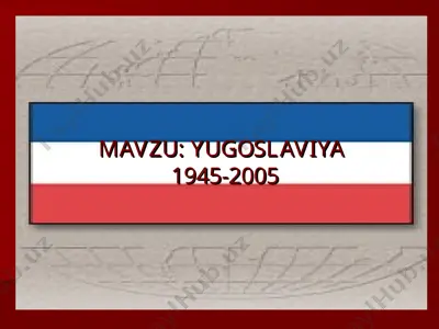 yugoslaviya siyosiy xaritasi — PPT