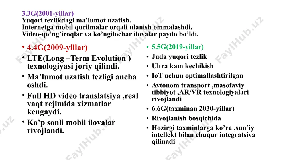 mobil internet texnologiyalari - Page 5