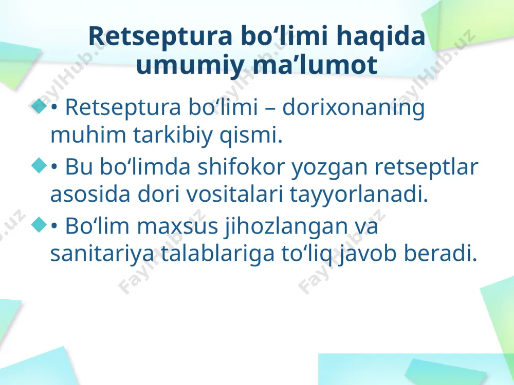 retseptura bo‘limi faoliyati - Page 2
