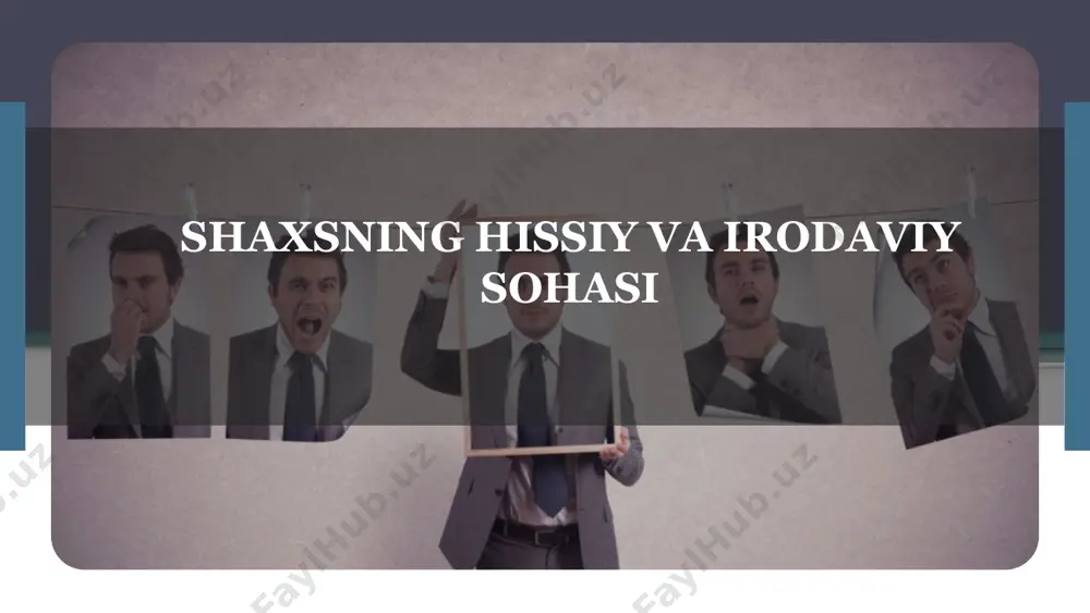 ks ettiriladi. demak, hissiyotlar o‘z- o‘zidan yuzaga kelmasdan, tashqi olamdagi narsa va hodisalarning ta’siri bilan bog‘liq ravishda yuzaga keladi. emotsiya – shaxsning voqelikka o‘z munosabatini his qilishidan kelib chiqadigan, uning ehtiyoj va qiziqishlari bilan bog‘liq bo‘lgan yoqimli yoki yoqimsiz kechinmalaridir. keltirilgan ta’riflardan ko‘rinadiki, hissiyot tushunchasiemotsiyaga nisbatan kengroq tushuncha bo‘lib, shaxsning kundalik hayoti, turmush tarzidagi barcha jabhalarni qamrab oladi. hissiyotlar o‘zining yuzaga kelishi nuqtai nazaridan odamning ehtiyojlari, qiziqishlari va intilishlari bilan bog‘liq bo‘ladi. masalan, odamning organik ehtiyojlarini qondirishi bilan bog‘liq bo‘lgan hissiyotlar odamda rohatlanish, qanoatlanish tuyg‘usini yuzaga keltiradi. organik hissiyotlarni qondira olmaslik odamning ruhini tushirib, kayfiyatini buzib, azoblanish, toqatsizlanish hissiga sabab bo‘ladi. hissiyot odamda sodir bo‘layotgan hodisa va narsalardan shaxs sifatidagi odam uchun ahamiyatli bo‘lganlari haqida darak beruvchi signallar tizimi hisoblanadi. mazkur holda sezgi a’zolariga ta’sir qiluvchi cheksiz miqdordagi qo‘zg‘ovchilardan aniq bo‘lib ajraladi, ba’zilari bir-birlari bilan qo‘shilib ketadi va paydo bo‘lgan hissiyot bilan birlashib ketadi. natijada ta’ssurot uyg‘otib, biror hissiy nom …