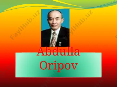 abdulla oripov poet — PPTX