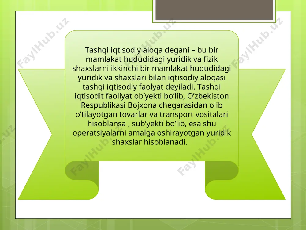 ublikasining bojxona kodeksi “iqtisod va huquq dunyosi”. “bojxona ishi” xo’jayev f.e , aliyev a.a , “moliya va soliqlar” fanidan ma’ruzalar matni jumayeva s.k , to’rayeva z.s internet saytlari: www. ziyonet.uz
