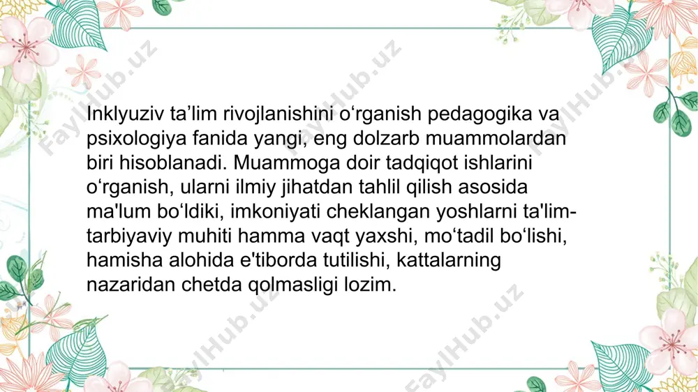 inklyuziv ta'lim pedagogikasi - Page 4