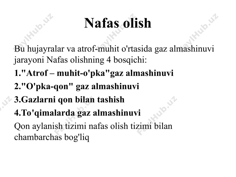 shoq tanglay oziq-ovqatning burun bo'shlig'iga kirishiga to'sqinlik qiladi. bu vaqtda nafasni ushlab turish paydo bo'ladi. kekirdakning devori 16-20 ta aylanasimon tog'aylar va paylardan tashkil topgan. aylanasimon tog'aylarning orqa qismi silliq muskullardan iborat. kekirdakning ichki qavati tuksimon shilliq pardadan tashkil topgan bo'lib, unda mayda bezchalar joylashgan. ulardan ajralgan suyuqlik havoni namlab o'tkazadi. tuksimon silliq parda esa havodagi chang zarrachalarini ushlab qolib, tashqariga chiqarib yuboradi. bronxlar. v ko'krak umurtqasi ro'parasida kekirdakning ikkiga (o'ng va chap bronxlarga) bo'linishidan hosil bo'ladi. bronxlar o'pka to'qimasiga kirib, xuddi daraxt shoxiga o'xshab, juda ko'p mayda bronxchalarga tarmoqlanadi va born-born alveola pufakchalarini hosil qiladi. kekirdak va bronxlar nafas yo'li hisoblanib, ular havoni ilitib, namlab, mayda chang zarrachalaridan tozalab, o'pka alveolalariga o'tkazadi. traxeya va bronxlar halqum traxeyaga davom etadi - kattalarda 10-15 sm uzunlikdagi naycha. traxeyaning skeleti 16-20 ta xaftaga o'xshash yarim halqalardan iborat bo'lib, uning devorlarining yiqilishiga yo'l qo'ymaydi. kıkırdaklı yarim halqalar elastik biriktiruvchi to'qima bilan o'zaro bog'langan. …