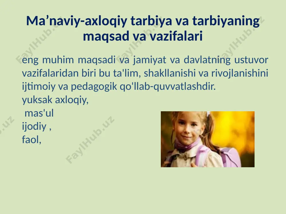 ta’lim qadriyatlari va qoidalari - Page 5