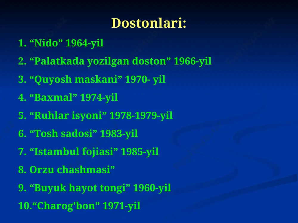 erkin vohidovning hayoti va ijodi. she’riyati dars ishlanma - Page 5