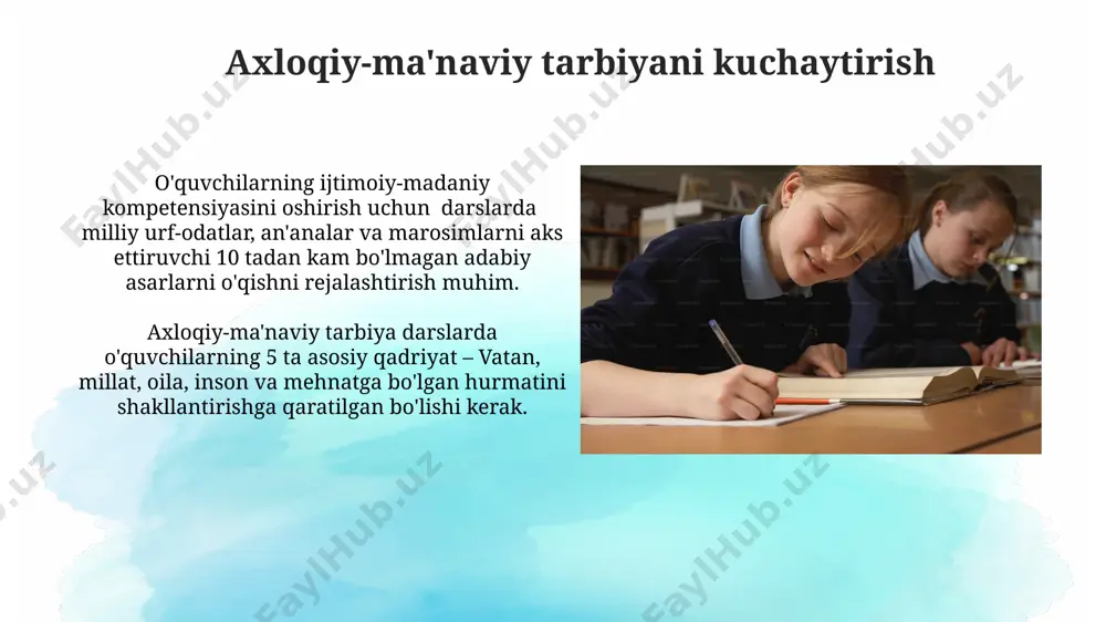 milliy qadriyatlarni o'qish darslariga singdirish imkoniyatlari - Page 4