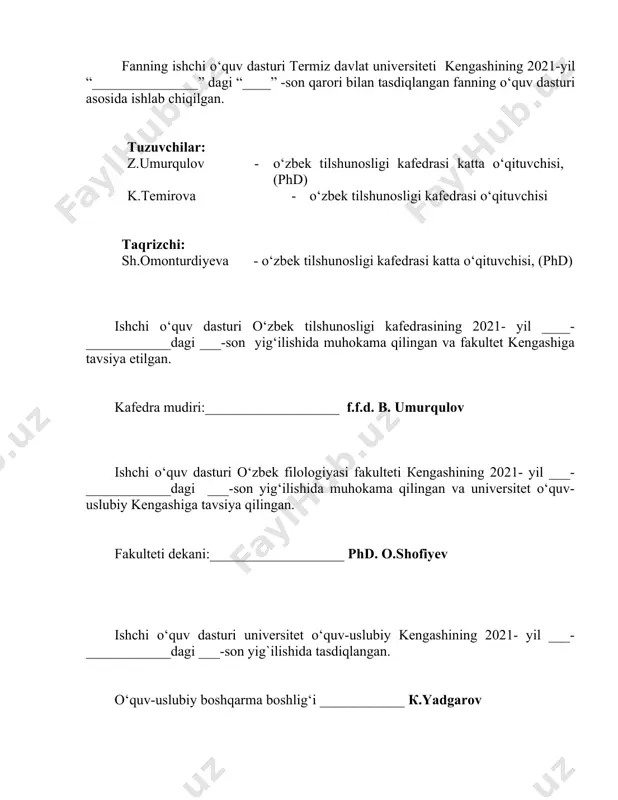 asturi”dan kelib chiqqan holda, “leksikografiya asoslari” fanining predmeti, maqsadini yoritish,fan doirasida o'rganiladigan asosiy masalalarning mazmun-mundarijasini belgilash, talabalarga o‘zbek lug‘atchiligi tarixi eski turkiy til, eski o‘zbek tili va arab lug‘atchiligi tarixi bilan bog‘liq ekanligi, lug'at tuzish prinsiplari, lug‘at turlari, lug‘at maqolalarining, ya’ni leksemalar, frazemalar, maqol-matallar va turli nomlarning joylashtirilish tartibi xususida bilim va ko‘nikmalar hosil qilish, ensiklopedik, lingvistik, ikki tilli va ko’p tilli, terminologik, frazeologik,toponimik, orfografik, antroponimik, etimologik, chappa, izohli, tarixiy lug‘atlar, leksikografik tadqiqotlar borasida ma’lumot berish muhim vazifalardan sanaladi. ii. fanning maqsad va vazifalari “alisher navoiy nomidagi toshkent davlat o ‘zbek tili va adabiyoti universitetini tashkil etish to‘g‘risida”gi farmondagi “o'zbek tilining asl tabiati va xususiyatlarini to'la aks ettiradigan mukammal akademik va o ‘quv grammatikalarini yaratish, uning tovushlar tizimi va ularning yozuvda aks etishi, joriy imlo qoidalarini takomillashtirish bo'yicha ilmiy asoslangan takliflar tayyorlash, turli mavzu va yo‘nalishlar bo‘yicha lug‘at va qomuslar, risola va darsliklar yaratish” to‘g ‘risidagi fikrdan kelib chiqqan holda …