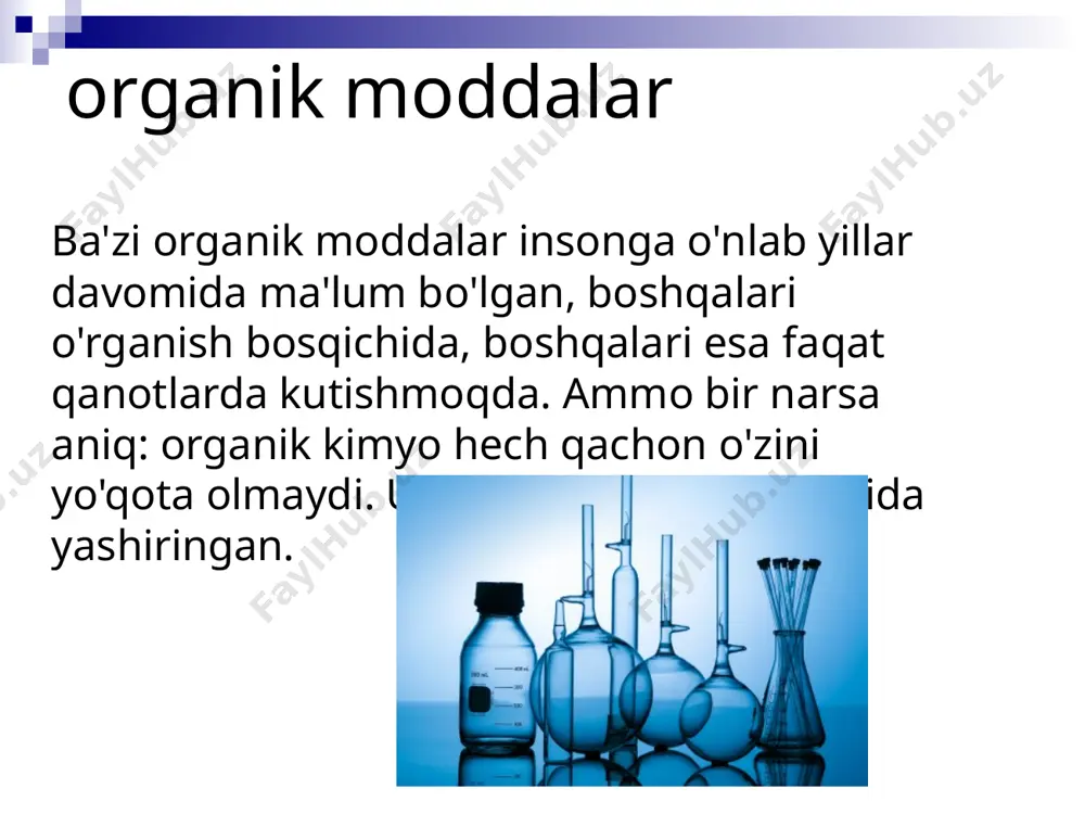 myo ham engish uchun yordam berdi antisanitariya sharoitlari, chunki 18- asrda. shifokor i. simmelveys tibbiyot xodimlariga buyruq berdi klinikalar qo'llarini xlor eritmasida yuvadilar laym. bemorlarning o'limi keskin kamaydi. sanoat va kimyo ko'pgina tarmoqlarning rivojlanishi kimyo bilan bog'liq: metallurgiya, mashinasozlik, transport, qurilish materiallari sanoati, elektronika, engil sanoat, oziq-ovqat sanoati - bu kimyoviy mahsulotlar va jarayonlardan keng foydalaniladigan iqtisodiyot tarmoqlarining to'liq bo'lmagan ro'yxati. ko'pgina sanoat tarmoqlarida kimyoviy usullar qo'llaniladi, masalan, kataliz (jarayonlarni tezlashtirish), metallarni kimyoviy qayta ishlash, metallarni korroziyadan himoya qilish, suvni tozalash. organik kimyo odamga o'z transport vositalarini (avtomobillar, kemalar va samolyotlar) yoqilg'i va moylash materiallari bilan ta'minlab, uzoq masofalarni zabt etishga imkon beradi. kimyo va plastmassa avtomobil sanoatida kabinalar, kuzovlar va ularning katta o'lchamli qismlarini ishlab chiqarish uchun plastmassalardan foydalanish ayniqsa istiqbolli . kuzov avtomobil massasining taxminan yarmini va uning narxining ~40% ni tashkil qiladi. plastmassa jismlar metalldan ko'ra ishonchli va bardoshlidir va ularni ta'mirlash arzonroq va osonroqdir. biroq, plastik …