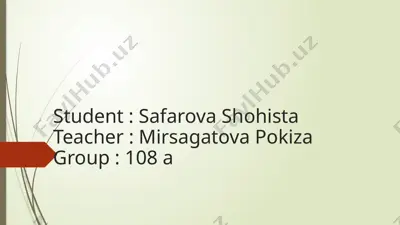o'zbekiston hukumati — PPTX