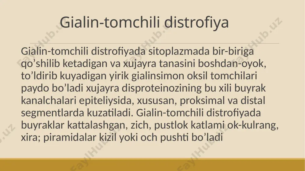 parenximal distrofiyalar - organlar parenximasidagi metabolik kasalliklar - Page 5