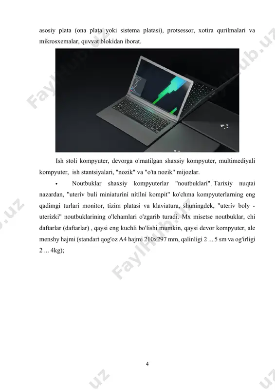 uvchining ehtiyojlarini bajarish uchun etarli darajada ishlashi bilan bog'liq. noutbuk nima - ushbu maqola noutbuk, netbuk va boshqa katlanadigan kompyuterlar haqida umumiy tasavvurni yaratishi mumkin. kamchiligi · bu jihozdan nima maqsadda foydalanayotganingizga bog'liq emas - bu biznes hisobotini yozish, testga tayyorgarlik ko'rish, ma'naviy dam olish yoki muloqot bo'lishi mumkin - ko'p miqdorda sarflagan vaqtingiz haqida ishlaydigan mashina, hayotga zararli ta'sir ko'rsatadi. · ekranning yuqori yorqinligi va kursorni siljitishda miltillash, natijada paydo bo'lgan porlash ko'zlarni eng qizg'in qiladi. ko'zning linzalari uzoq vaqt davomida stress ostida, ko'rish tushadi, quruq ko'zlar paydo bo'ladi. bularning barchasi kelajakda kataraktaga olib keladi. · kompyuterda uzoq vaqt ishlash, ko'zning zo'riqishi, tez-tez miltillash turli rasmlar charchoq, bosh og'rig'i va uyqu buzilishiga olib keladi. · internetda "o'tirish" paytida miya katta miqdorda to'yingan keraksiz ma'lumotlar, bu sizni tez charchatadi va unumdorlikni pasaytiradi. bir joyda uzoq vaqt o'tirish skolyoz yoki osteoxondrozni anglatadi, chunki suyuqlik turg'unlashadi. bu erdan bosh og'rig'i va asab …