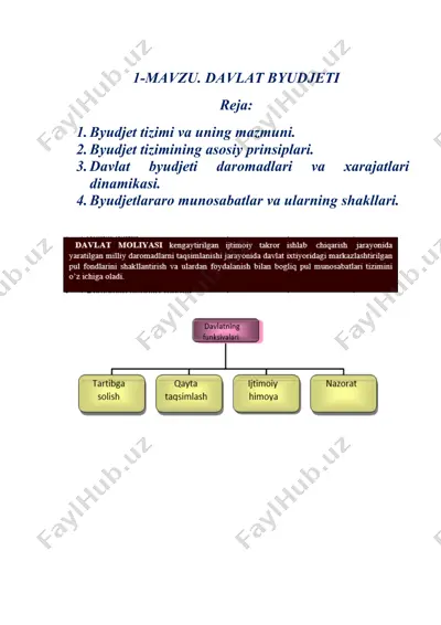 davlat byudjeti — DOCX