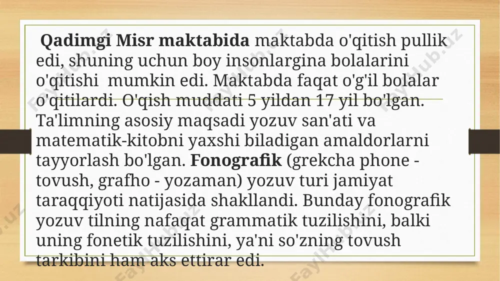 yozuv haqida ma’lumot.o ‘zbek yozuvi tarixi - Page 5