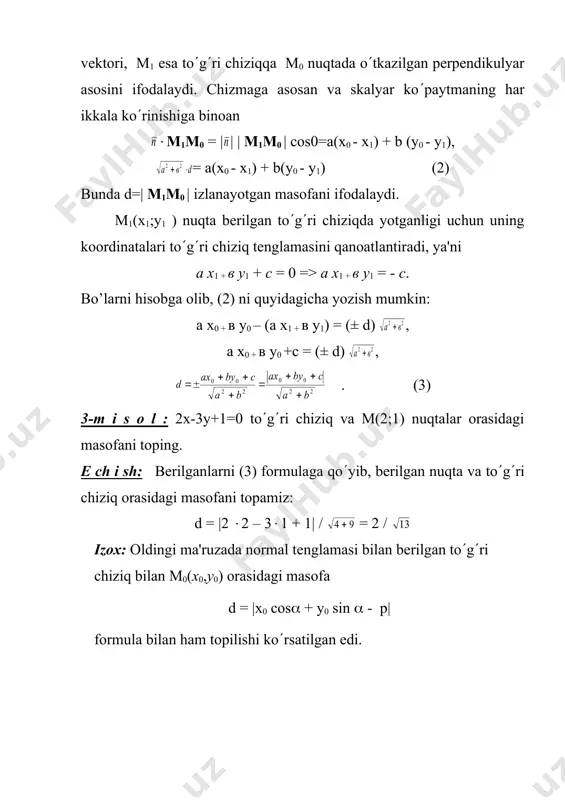 to'g’ri chiziqlarga doir ayrim masalalar - Page 5