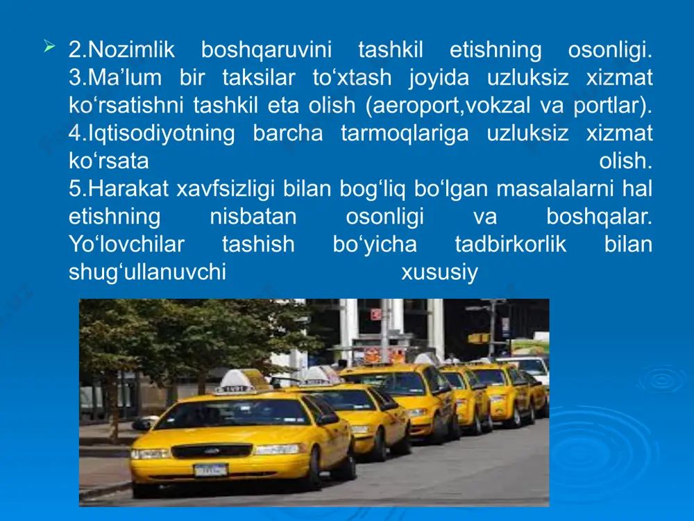 yengil avtomobillarda taksilar ishini tashkil etish - Page 5