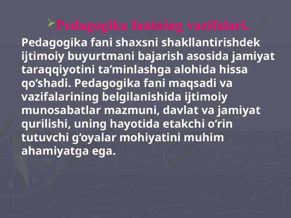 pedagogika fanidan taqdimot - Page 5