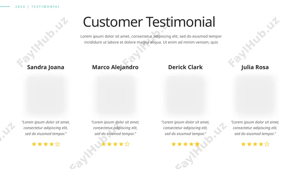 sectetur adipiscing elit sed do eiusmod tempor incididunt ut labore et dolore.” web designer marco steven “lorem ipsum dolor sit amet, consectetur adipiscing elit sed do eiusmod tempor incididunt ut labore et dolore.” graphic designer juliana pena “lorem ipsum dolor sit amet, consectetur adipiscing elit sed do eiusmod tempor incididunt ut labore et dolore.” ‹#› 2024 | testimonial lorem ipsum dolor sit amet, consectetuer adipiscing elit. aenean commodo lorem ipsum dolor sit amet, consectetuer adipiscing elit. aenean commodo lorem ipsum dolor sit amet, consectetuer adipiscing elit. aenean commodo alicia sarah jonathan travis andry gord what our clients say ? lorem ipsum dolor sit amet, consectetur adipiscing elit, sed do eiusmod tempor incididunt ut labore et dolore magna aliqua. ut enim ad minim. marketing manager marketing manager marketing manager ‹#› 2024 | testimonial lorem ipsum dolor sit amet, consectetur adipiscing elit, sed do eiusmod tempor incididunt ut labore et dolore magna …