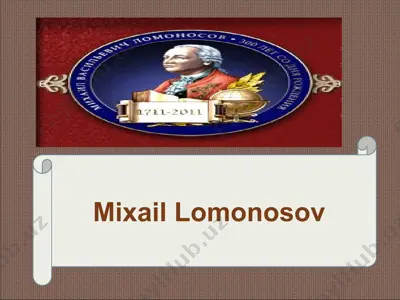 mixail lomonosov — PPTX