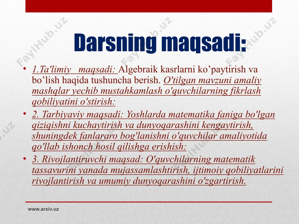 mcha ma’lumot uchun elektron manzillar: www.eduportal.uz www.ziyonet.uz www.istedod.uz e’tiboringiz uchun raxmat www.arxiv.uz image2.wmf image3.wmf oleobject1.bin oleobject2.bin image4.wmf image5.wmf oleobject3.bin oleobject4.bin image6.wmf image7.wmf oleobject5.bin oleobject6.bin image8.wmf image9.wmf oleobject7.bin oleobject8.bin
