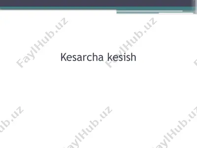 kesarcha kesish — PPTX