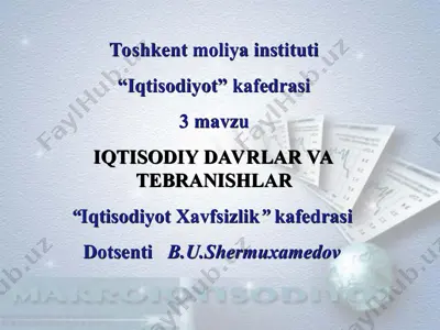 iqtisodiy davrlar va tebranishlar — PPT