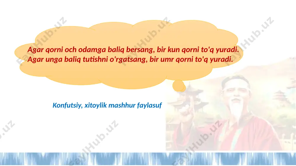 bo‘lishi mumkin – loyiha bir necha fanlar kesishmasida amalga oshirilishi mumkin. natija taqdim etiladi – loyiha ishining yakunida o‘quvchilar hisobot, taqdimot, plakat, maket, video yoki boshqa mahsulot shaklida natijani taqdim etadilar. o‘rganish tadqiqot g‘oya loyiha ishini tashkil etish bosqichlari: 1. loyihaning mavzusini tanlash o‘quvchilarning yoshi, saviyasi va qiziqishlaridan kelib chiqib tanlanadi. mavzu ijtimoiy ahamiyatli, dolzarb va amaliy bo‘lishi kerak. misol: “mahallamiz ekologik holatini o‘rganish”, “ajoyib sonlar olamiga sayohat”, “mahsulotlar narxini taqqoslash”. 2. maqsad va vazifalarni aniqlash loyiha nimani o‘rganadi? qanday savollarga javob izlaydi? o‘quvchilar nima o‘rganadi va qanday ko‘nikma hosil qiladi? 3. reja bosqichlarini aniqlash ma’lumot yig‘ish, tahlil qilish, natijani tayyorlash. vaqt taqsimoti: har bir bosqichga qancha vaqt ajratiladi. zarur resurslar va materiallar aniqlanadi. loyiha ishini tashkil etish bosqichlari: 4. ijro bosqichi o‘quvchilar mustaqil yoki jamoaviy ishlaydi. o‘qituvchi yo‘l-yo‘riq ko‘rsatadi, kuzatadi va maslahat beradi. 5. natijani taqdim etish taqdimot, poster, videorolik, loyiha daftarchasi yoki hisobot shaklida. taqdimotda quyidagilar bo‘lishi kerak: …