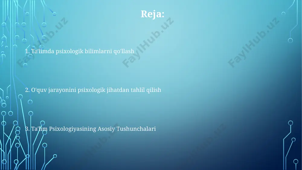 iborat bo'lgan standartlashtirilgan testlardan foydalaniladi, bu esa o'quvchilardagi individual farqlarni aniqlashga imkon beradi. o'zbekistonda o'quvchilarning bilim va ko'nikmalarini baholashda, taxminan 10 ga yaqin turli fanlardan iborat yillik imtihonlar o'tkazilib, har bir fan bo'yicha 50 balldan yuqori baho olgan o'quvchilar maxsus mukofotlarga sazovor bo'lishadi. differensiatsiyalashgan ta'lim differensialashgan ta'limda, masalan, 5-sinf o'quvchilarining 70% o'qishni yaxshi egallagan bo'lsa, 30% esa qiynalayotgan bo'lsa, o'qituvchi toshkentdagi maktablarda qo'llaniladigan turli usullar yordamida individual yondashuvni ta'minlashi kerak. 3 ta asosiy differensialash usuli – mazmun, jarayon va mahsulot – o'quvchilarning o'rganish uslublari, qobiliyatlari va ehtiyojlariga mos ravishda, masalan, andijon shahridagi maktabda 3 xil darajadagi topshiriqlar berish orqali amalga oshiriladi. differensialashgan ta'limning samaradorligi, 2018-yilda samarqand viloyatida o'tkazilgan tadqiqotlarga ko'ra, o'quvchilarning akademik ko'rsatkichlarini 15-20% ga oshirganligini ko'rsatdi, bu individual ehtiyojlarni qondirishning ahamiyatini ta'kidlaydi. zamonaviy pedagogik texnologiyalar “flipped classroom” metodikasini qo'llash, samarqanddagi 7 ta litseyda 2022-yilda sinovdan o'tkazilib, o'quvchilarning mustaqil o'rganish ko'nikmalarini 30% ga yaxshilandi. zamonaviy pedagogik texnologiyalar, masalan, onlayn o'qitish …