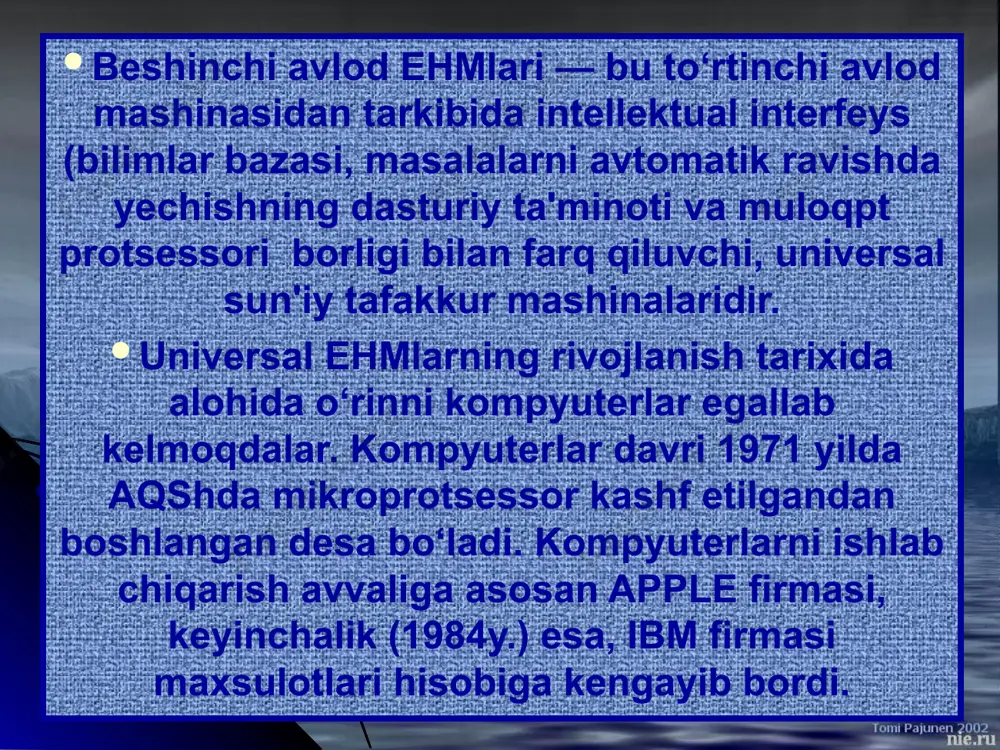 ehm ning rivojlanish tarixi va uning avlodlari - Page 4