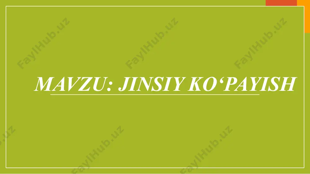 sudralib yuruvchi va qushlar)da tuxum hujayra ancha yirik bo‘ladi. tuxum hujayra organizmning rivojlanishi uchun zarur bo‘lgan hamma irsiy axborotni o‘zida saqlaydi. tuxum hujayra sudralib yuruvchilar tuxumi qushlar tuxumi jinsiy hujayralarning rivojlanishi (gametogenez). jinsiy hujayralar (gametalar) jinsiy bezlarda rivojlanadi. spermatozoidlar — urug‘donda, tuxum hujayra — tuxumdonda. spermatozoidlarning rivojlanishi — sperma togenez, tuxum hujayraning rivojlanishi — ovogenez deyiladi. i bosqich. ko‘payish davri, birlamchi jinsiy hujayralar mitoz yo‘li bilan ko‘payishi natijasida hujayralar soni ortadi. spermatogenezda birlamchi jinsiy hujayralar juda tez ko‘ payadi, ko‘pincha bu jarayon balog‘atga yetish davridan boshlab qarilik davrigacha davom etadi. ovogenezda birlamchi urg‘ochi jinsiy hujayralarning ko‘payishi tuban umurtqasizlarda butun umri mobaynida davom etadi. jinsiy hujayralarning hosil bo’lish jarayonida spermotogenez va ovogenez bir necha bosqichlarda amalga oshadi. ii bosqich. o‘sish davri boshlang‘ich jinsiy hujayralarning ayrimlari o‘sish zonasiga o‘tib kattalashadi, oziq moddalar to‘playdi. ularning dnk miqdori ikki hissa ortadi. birlamchi spermatozoidlar o‘sish zonasida tez kattalashmaydi. lekin tuxum hujayralar ayrim vaqtlarda bir necha …