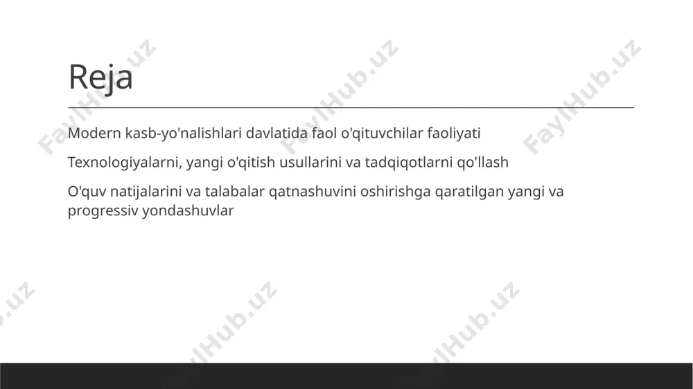 hga yordam beradi. texnologiyalar va tadqiqotlar: o'qitishda yaratuvchilik texnologiyalar va tadqiqotlar o'qitishda texnologiyalar va tadqiqotlar yaratuvchilik uchun mohiyatli vositalar bo'lib, talabalarni o'rganish jarayonini oson va qiziqarli qilishda muhim rol o'ynaydi. o'qitishda yaratuvchilik o'qitishda yaratuvchilik, talabalar o'z o'zlarini rivojlantirish uchun motivatsiya yaratish va yangiliklarga oid texnologiyalardan foydalanishga ahamiyat beradi. texnologiyalar va o'qitish texnologiyalar o'qitish protsessini rivojlantirishda katta rol o'ynaydi. virtual darsliklar, interaktiv dasturlar va onlayn ma'lumotlar o'qitishni yanada sodda va samarador qilishda yordam beradi. yangi o'qitish usullari: tashqi ko'rish yangi o'qitish usullari o'quvchilarni tashqi ko'rishga yo'l qo'yish va ularni ilg'or ta'lim usullari bilan tanishtirish uchun eng yangi texnologiyalardan foydalanishga asoslangan. bu usullar o'quvchilarning ilmiy bilimlarni oshirish va ta'lim jarayonini qiziqarliroq qilishiga yordam beradi. photo by scott webb on unsplash texnologiyalarni o'qitishda muxlislarni qo'llash texnologiyalarning roli interaktiv dars usullari o'quvchilarni motivatsiyalash texnologiyalar o'qitishda yangiliklarni olib keladi va o'quvchilarni qiziqtirib turadi, ularni ma'lumotlarni o'rganishda qo'llash. interaktiv darslar o'quvchilarga faol ishtirok etish imkoniyatini beradi …