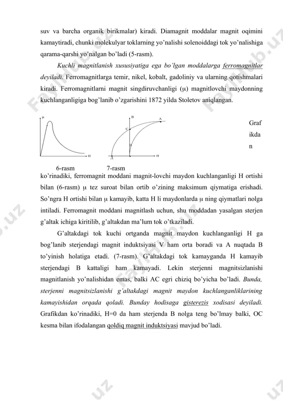 magnit maydoni va moddaning magnit xossalari - Page 5