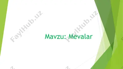 mevalar — PPT