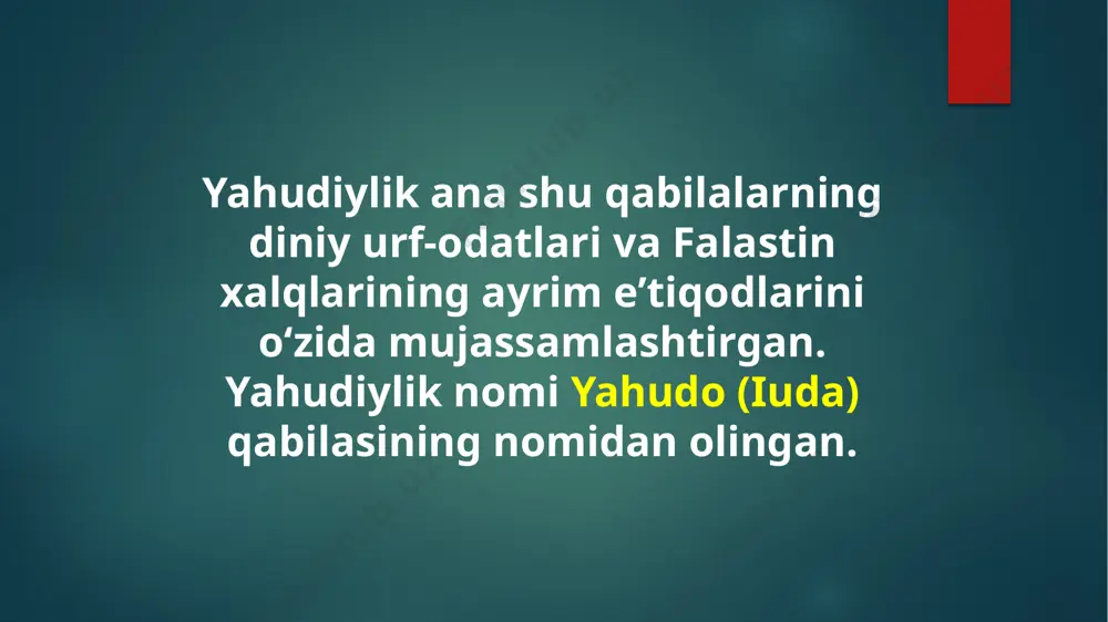 yahudiyliktaʼlimoti, an’ana va marosimlari. - Page 5